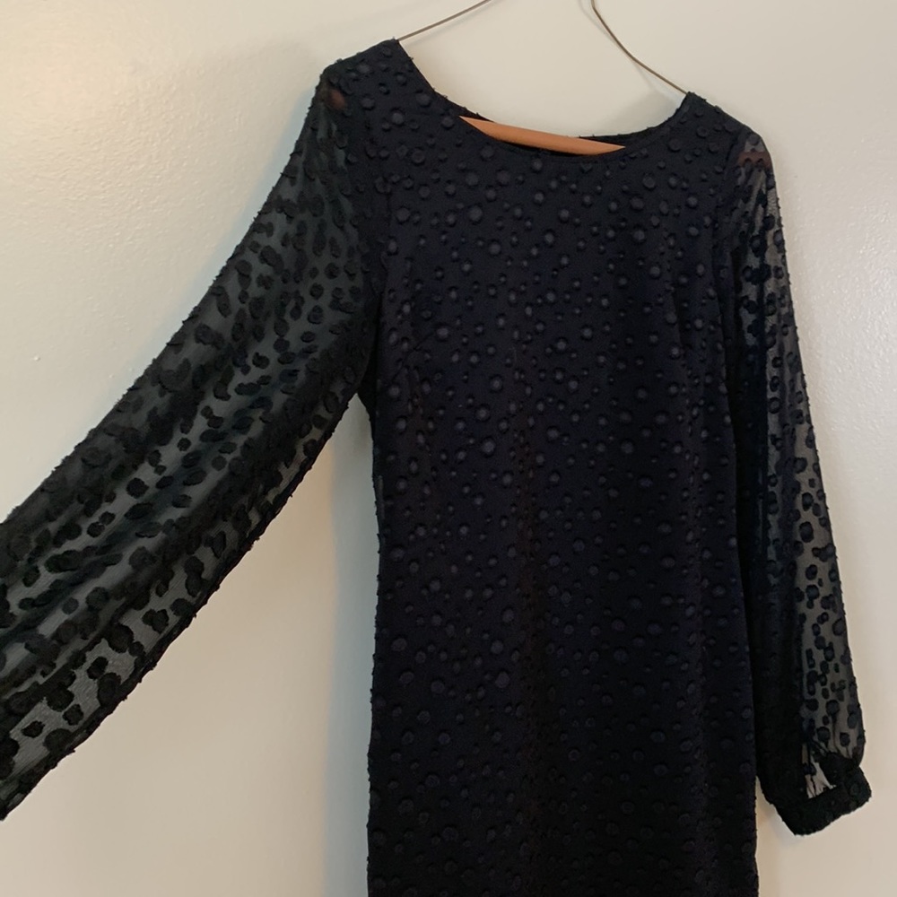 Black cocktail dress polka does formal